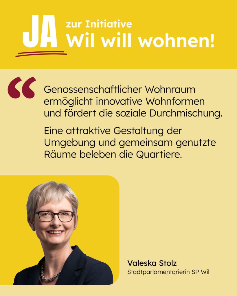 Genossenschaftlicher Wohnraum ermöglicht innovative Wohnformen und fördert die soziale Durchmischung. Eine attraktive Gestaltung der Umgebung und gemeinsam genutzte Räume beleben die Quartiere. [Zitat: Valeska Stolz]